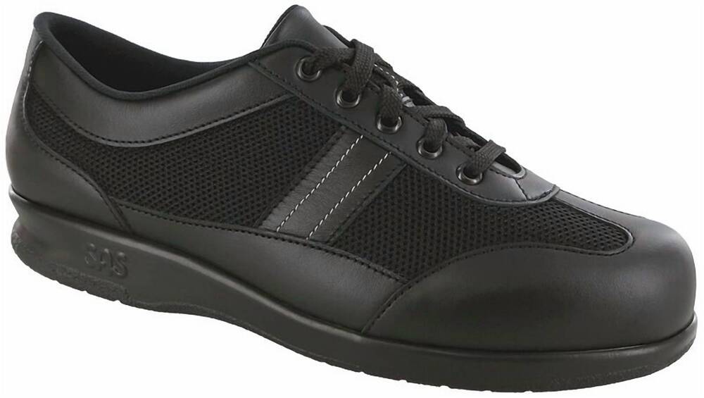 NEW SAS woomen's ft mesh walking shoes in black